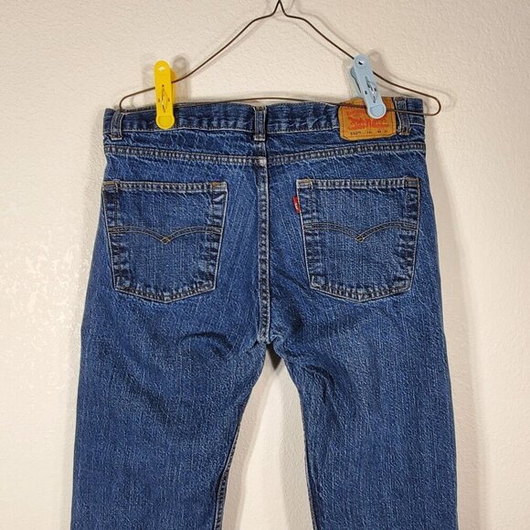 Levis 550 Boys Relaxed Fit Jeans Size 12 Husky W32 x L27 Blue Denim - Picture 4 of 9